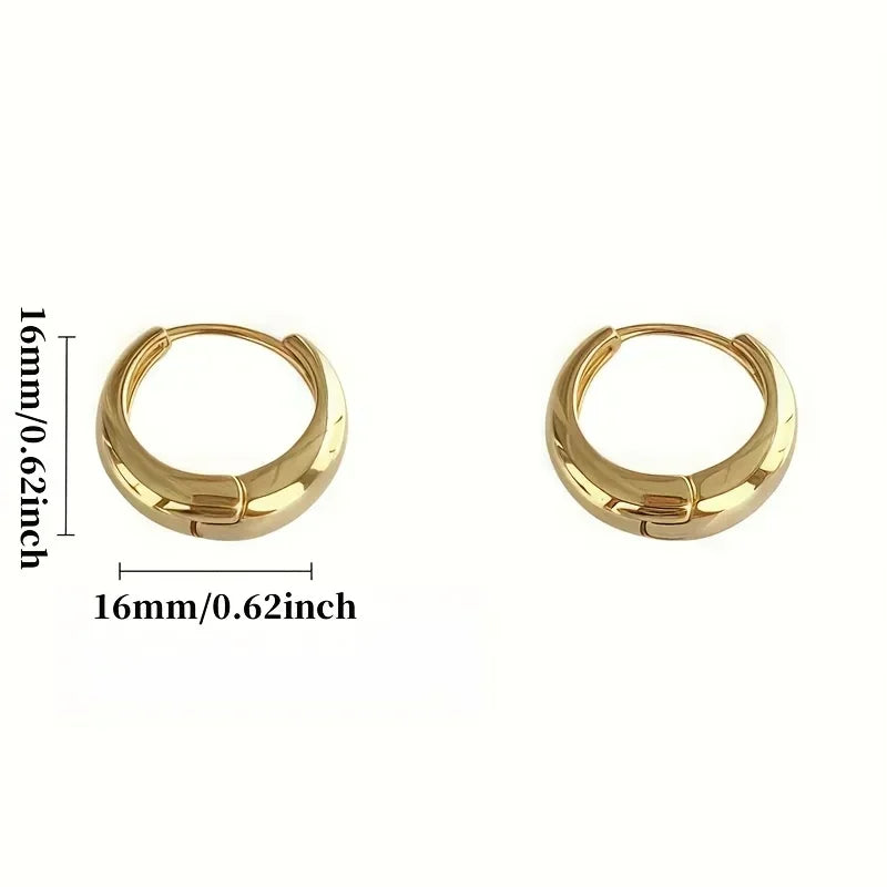 EVISPOL Elegant Stainless Steel Hypoallergenic French Hoop Earrings Cartilage Helix Tragus Piercing Earring Jewelry Gift