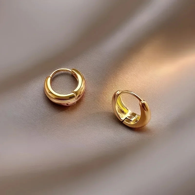 EVISPOL Elegant Stainless Steel Hypoallergenic French Hoop Earrings Cartilage Helix Tragus Piercing Earring Jewelry Gift